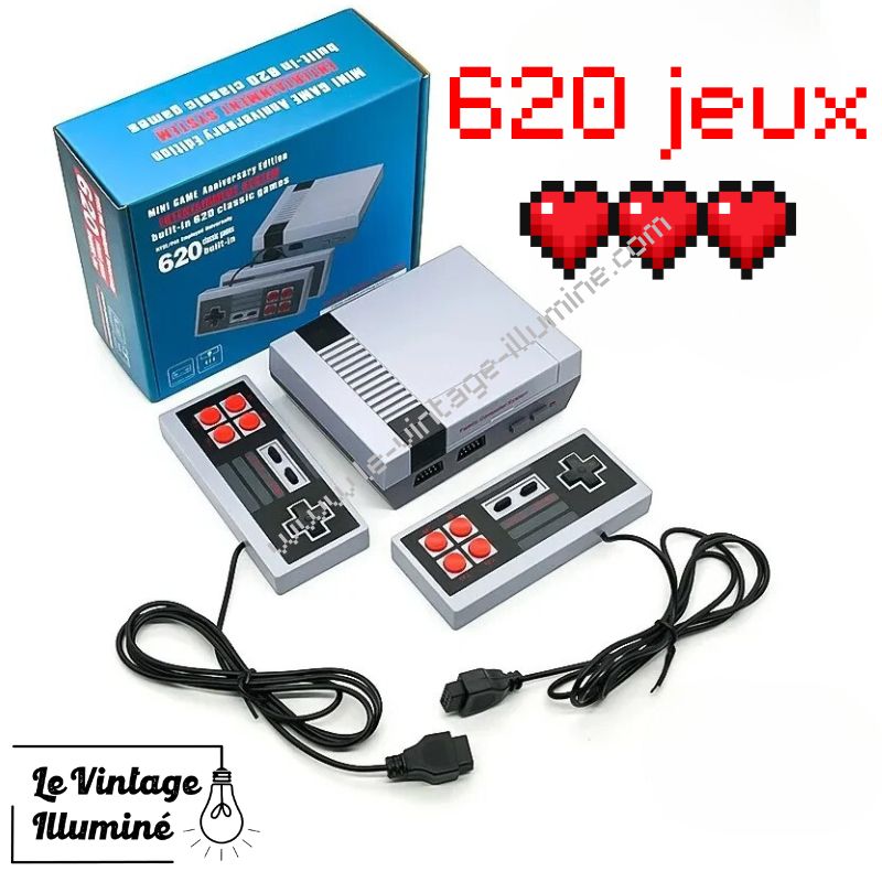 Mini Console de jeux TV rétro 8 bits, 620 jeux classiques intégrés