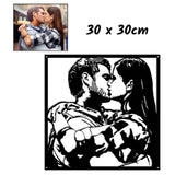 Décoration Murale Personnalisable en Métal Noir