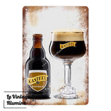 Plaque métal Bière Kasteel