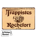 plaque métal vintage Rochefort 6-8-10