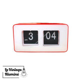 Horloge Flip Flap Rectangulaire - Le Vintage Illuminé