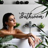 Décoration Murale Métal Noir Bathroom