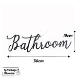 Décoration Murale Métal Noir Bathroom