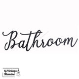 Décoration Murale Métal Noir Bathroom