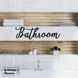 Décoration Murale Métal Noir Bathroom