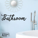 Décoration Murale Métal Noir Bathroom