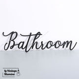 Décoration Murale Métal Noir Bathroom