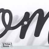 Décoration Murale Métal Noir Bathroom