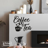 Décoration Murale Métal Noir Coffee And Tea