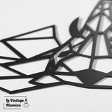 Décoration Murale Métal Noir Eléphant