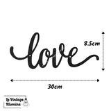 Décoration Murale Métal Noir Love