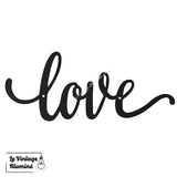 Décoration Murale Métal Noir Love
