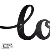 Décoration Murale Métal Noir Love