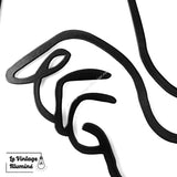 Décoration Murale Métal Noir Silhouette 3 pièces