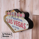 Enseigne Vintage à LED Welcome to Las Vegas 49x25cm - Le Vintage Illuminé
