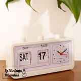 Horloge Flip Flap Avec Affichage Date Et Jour - Le Vintage Illuminé