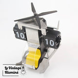 Horloge Flip Flap Hélicoptère - Le Vintage Illuminé