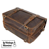 Malette Style Rétro En Cuir Véritable Pour Homme - Le Vintage Illuminé