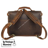 Malette Style Rétro En Cuir Véritable Pour Homme - Le Vintage Illuminé
