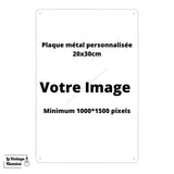 Plaque Métal Vintage Personnalisable