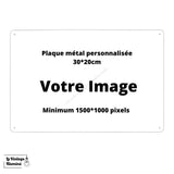 Plaque Métal Vintage Personnalisable