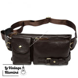 Sac Banane Homme en Cuir Véritable -