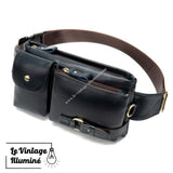 Sac Banane Homme en Cuir Véritable -