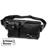 Sac Banane Homme en Cuir Véritable -