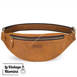 Sac Banane Rétro En Cuir Véritable 3 coloris - Le Vintage Illuminé
