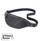 Sac Banane Rétro En Cuir Véritable 3 coloris - Le Vintage Illuminé