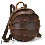 Sac à Dos En Cuir Design Scarabée - Le Vintage Illuminé