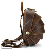 Sac à Dos En Cuir Design Scarabée - Le Vintage Illuminé