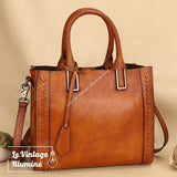 Sac à Main Vintage En Cuir de Vachette - Le Vintage Illuminé