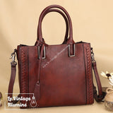 Sac à Main Vintage En Cuir de Vachette - Le Vintage Illuminé