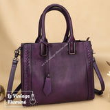 Sac à Main Vintage En Cuir de Vachette - Le Vintage Illuminé