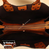 Sac à Main Vintage En Cuir de Vachette - Le Vintage Illuminé
