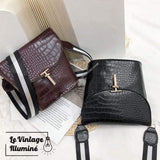 Sac à Main Vintage Imitation Croco - Le Vintage Illuminé