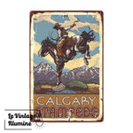 Plaque Métal Calgary Stampede - Le Vintage Illuminé