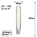 Lots de 10 ampoules LED (E27 - T185)