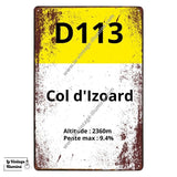 Plaque Col d'Izoard