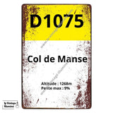 Plaque Col de Manse