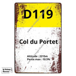 Plaque Col du Portet