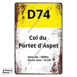 Plaque Col du Portet d'Aspet