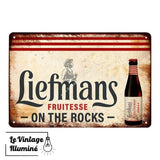Plaque Métal Bière Liefmans Fruitesse