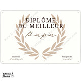 Plaque Diplôme Du Meilleur / De la Meilleure