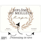 Plaque Diplôme Du Meilleur / De la Meilleure