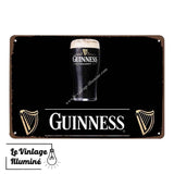 Plaque métal Bière Guinness