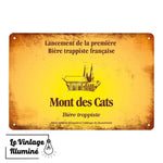Plaque métal Bière Mont des Cats