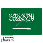 Plaque métal Drapeau Arabie Saoudite