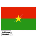 Plaque métal Drapeau Burkina Faso